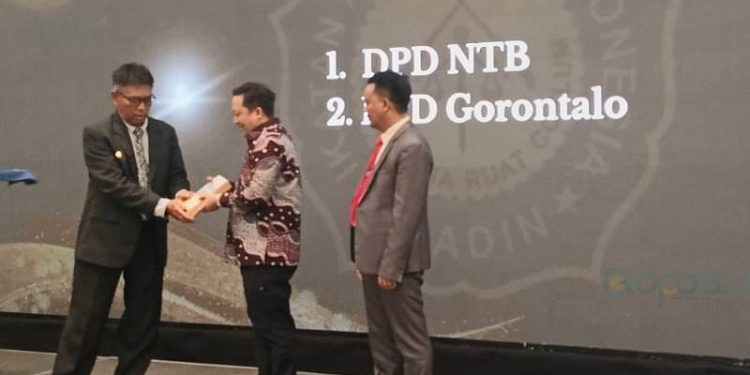 Ketua DPD IKADIN Gorontalo Duke Arie Widagdo mengungkapkan ucapan terima kasih atas keaktifan para advokat IKADIN Gorontalo. Hal itu DPD Ikadin Provinsi Gorontalo terpilih sebagai pemenang Award nominasi kategori sebagai DPD aktif Hubungan Eksekutif, Legislatif dan Yudikatif.