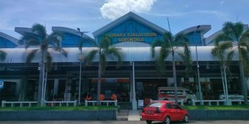 Bandara Djalaluddin Gorontalo.(Foto Putra Gopos)