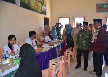Launching Lapak Sate atau Layanan Pendekatan Keluarga Sehat Terpadu juga Integritas Layanan Primer (ILP). (Foto Humas)