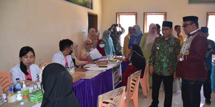 Launching Lapak Sate atau Layanan Pendekatan Keluarga Sehat Terpadu juga Integritas Layanan Primer (ILP). (Foto Humas)