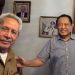 Mantan pejabat Gubernur Gorontalo pertama Tursandi Alwi saat menerima kedatangan Gusnar Ismail di kediamannya, Selasa (28/1/2025).