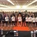 Foto Bersama Sekretariat KPU Kota Gorontalo bersama Pemkot, TNI/Polri, Sekretariat PPK,PPS se-Kota Gorontalo di Hotel Fox, Jumat (10/1/2025) (Humas KPU)