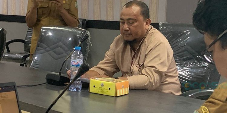 Abdul Said Karim perwakilan pedagang pasar sentral (Foto Rama/Gopos)