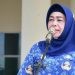 Wakil Bupati Pohuwato, Suharsi Igirisa, saat memimpin apel kerja Korpri Pohuwato, berlangsung di halaman kantor sementara Bupati Pohuwato, Jumat (17/1/2025) (Foto Iwan Karim)