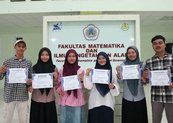 Para mahasiswa UNG yang meraih prestasi pada OSN-AT 2025