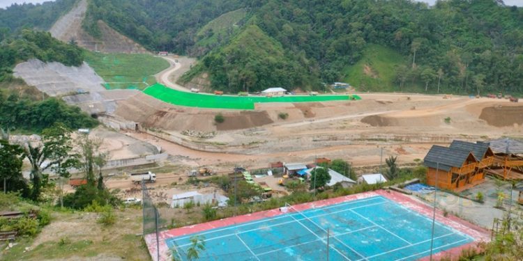 Lokasi pembangunan mega proyek Bendungan Bulango Ulu.(Foto Putra Gopos)
