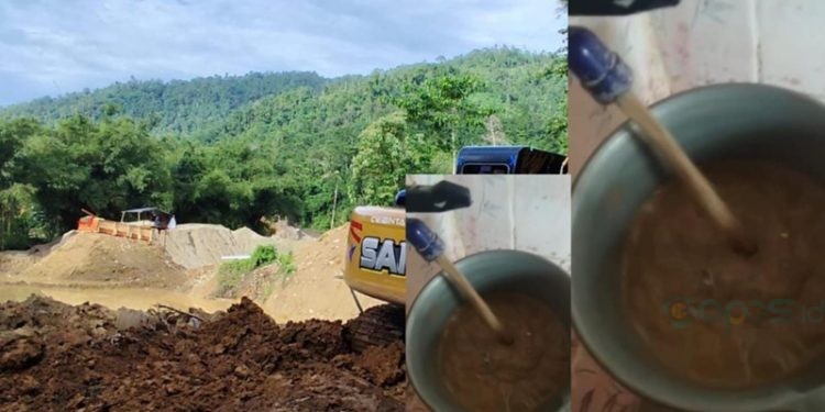 Kolase foto aktivitas pertambangan liar dan krisis air bersih di Kecamatan Popayato cs, Kabupaten Pohuwato.
