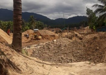 Dokumentasi penambangan ilegal oleh HPMIB-G.(Foto HPMIB)