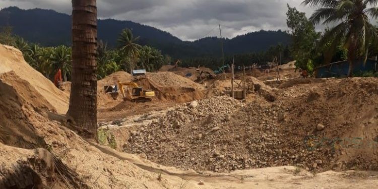 Dokumentasi penambangan ilegal oleh HPMIB-G.(Foto HPMIB)