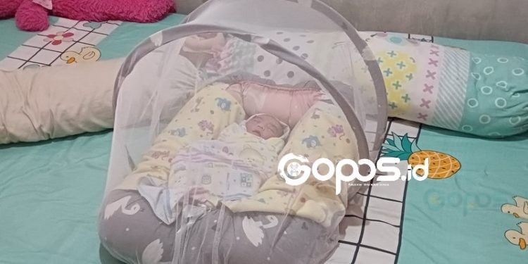 Sesosok bayi perempuan di temukan salah seorang warga Tepatnya di Jalan GORR Limboto Barat, Kabupaten Gorontalo, Sabtu (15-2-2025). (Uki/Gopos)