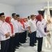 Merlan S. Uloli saat dilantik menjadi Ketua PMI Bone Bolango masa bakti tahun 2024-2029 di Bandayo Li Mbui, Sabtu (21/9/2024).