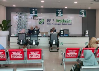 Pelayanan di BPJS Kesehatan Provinsi Gorontalo.(Foto Putra/Gopos)