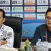 Kepala BPS Provinsi Gorontalo, Mukhamad Mukhanif (kanan), menyampaikan perkembangan Inflasi Provinsi Gorontalo Januari 2025, Senin (3/2/2025)