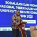 Rektor UNG sekaligus Ketua Tim SNPB, Eduart Wolok.(Foto UNG)