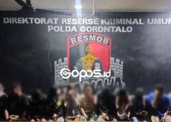 Menjelang bulan suci ramadhan puluhan muda-mudi diamankan Polda Gorontalo tengah ngamar bareng.