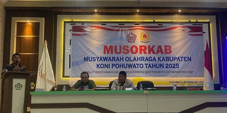 Ketua Koni Pohuwato terpilih, Mohammad Afif, Rabu (26/02/2025) (Yusuf/Gopos)