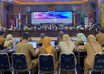 Komisi II Melakukan Rapat Kerja bersama Rs Aloe Saboe dan Rs Otanaha di aula DPRD (Selasa/4/2/2025) (Rama/Gopos)
