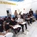 Suasana program Binlat gratis bagi pelajar dari kalangan anak yatim piatu dan anak kurang mampu yang digelar Polres Kotamobagu.(Foto Polres KTG)