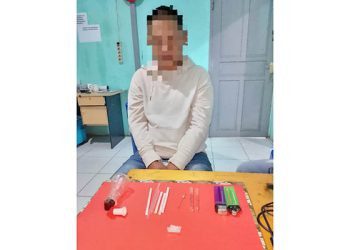 Satuan Narkoba Polresta Gorontalo Kota mengamankan seorang pria, FL (35) warga Kecamatan Hulonthalangi, Kota Gorontalo, Jumat (28/1/2025).