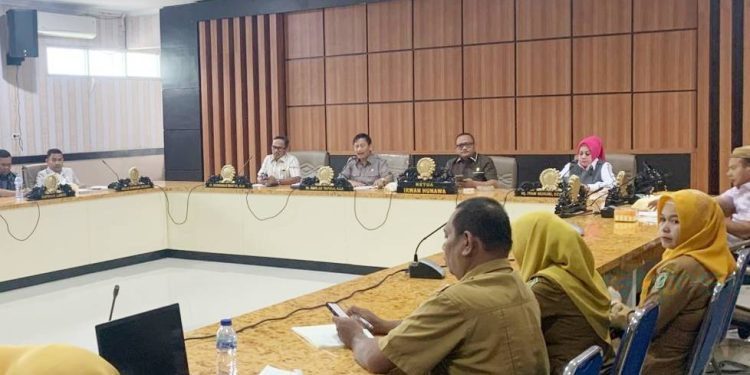 Rapat dengar Pendapatan antara Panselda, BKPP terkait pembatalan PPPK di Kota Gorontalo.