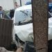 Mobil Honda Brio menghantam rumah warga di jalan trans Sulawesi Desa Parungi, Kecamatan Boliyohuto, Kabupaten Gorontalo, Sabtu (15/2/2025).(Foto Kapolsek for Gopos.id)