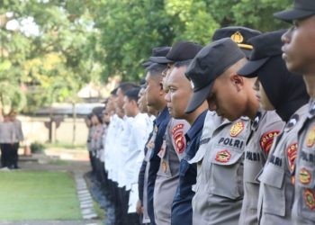 Polda Gorontalo mulai menggelar operasi Pekat Otanaha selama 10 hari kedepan menjelang bulan suci Ramadhan.(Foto dok Polda Gorontalo)