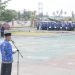 Wakil Bupati Pohuwato, Iwan Adam, memberikan arahan apel Korpri, Selasa (25/02/2025) (Razak Humas Pemda Pohuwato)