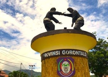 Ilustrasi monumen tugu Langga Gorontalo.
