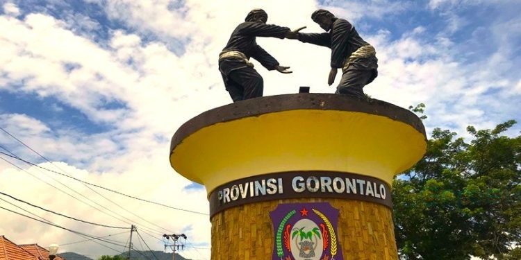 Ilustrasi monumen tugu Langga Gorontalo.