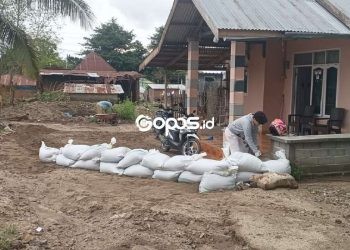 Kondisi terkini di Desa Tanah Putih, Kecamatan Botupingge, Kabupaten Bone Bolango. Minggu (9/3/2025). Foto: Sari/gopos