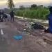Cuplikan, insiden kecelakaan maut yang terjadi pada balapan setelah subuh di Kecamatan Paguyaman, Boalemo.