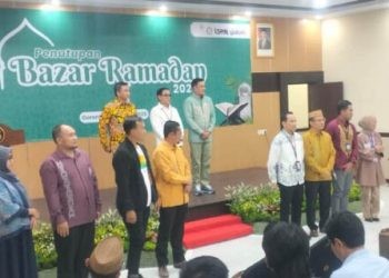 Seremoni penutupan bazar ramadan 2025 di Galeri UMKM Olaku, Jumat (21/3/2025)..(Foto:Lukman Polimengo/Mimoza)