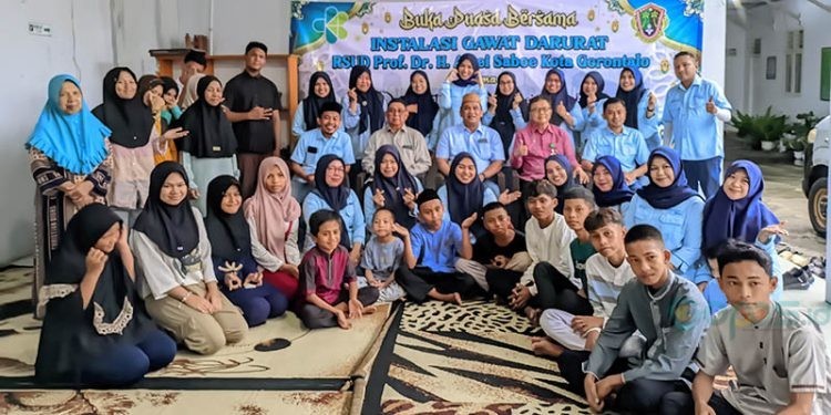 Kegiatan buka puasa bersama yang diselenggarakan IGD RSAS Kota Gorontalo bersama anak panti asuhan At-Tafakur Bone Bolango