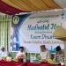Bupati Pohuwato, Saipul Mbuinga, memberikan sambutan pada buka puasa dan berbagi bersama Majelis Pendidikan Madinatul Ilmi Paguat