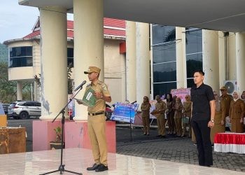 Wabub Bolmut Pimpin Apel Perdana, Tekankan Disiplin dan Kesiapan Pemerintahan