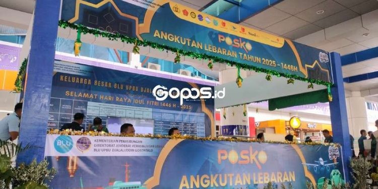 Posko Angkutan Lebaran resmi dibuka di Bandara Djalaludin Gorontalo mulai hari ini, Jumat (21/3/2025).