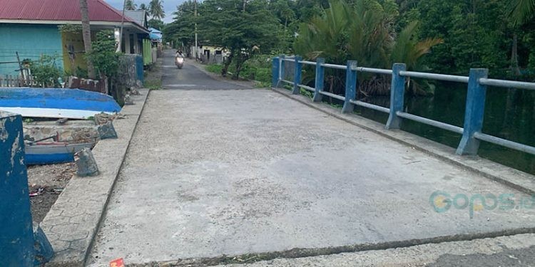 Kondisi jembatan Desa Tihu yang membutuhkan perhatian pemerintah