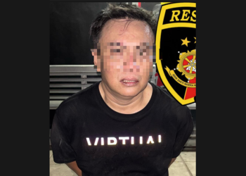 IH (39) tersangka kasus pencurian spesialis pembobol rumah yang berhasil diringkus Polda Gorontalo.(Foto Polda)