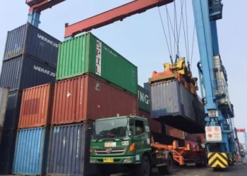 Gambar truk kontainer. (Foto: Istimewa)