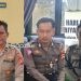 KaPospam Pengamanan Lebaran, Ipda Lexi Rundunuwu (kiri), Brigadir, Candra Lasimpala (kanan) dan Brigadir Yudha (tengah).