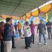 Walikota Gorontalo Adhan Dambea saat meninjau lokasi pelaksanaan STQ tingkat Kota Gorontalo di lapangan Taruna Remaja. Kamis (24/4/2025).(Foto Arni Gopos)