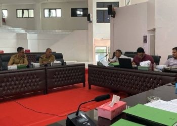 Rapat Pansus LKPJ Tahun Anggaran 2024 yang digelar Rabu (30/4/2025)