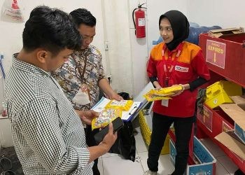 Kepolisian Daerah (Polda) Gorontalo melakukan pengecekan barang mengandung B2 (Babi) Yang di perdagangkan di Wilayah Provinsi Gorontalo disejumlah minimarket.