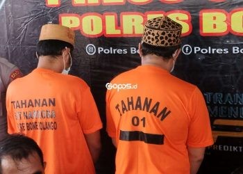 Kepolisian Resor (Polres) Bone Bolango berhasil menciduk dua pengguna narkotika jenis sabu-sabu.
