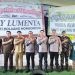 Wakil Walikota Kotamobagu Rendy Virgiawan Mangkat bersama sejumlah pejabat saat peresmian Mako Polres Kotamobagu, Selasa (29/4/2025)