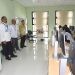 Rektor UNG Eduart Wolok ketika memantau pelaksanaan UTBK Gelombang Pertama yang digelar di kampus UNG.(Foto UNG)