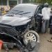 Mobil ketua Bawaslu Provinsi Gorontalo Idris Usuli mengalami kondisi yang ringsek parah usai mengalami kecalakaan tunggal Sabtu (19/4/2025)
