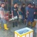 Kesibukan pedagang ikan di TPI Gorontalo