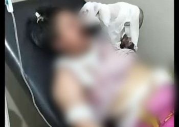 Korban Yusna Aminulla (43) saat di rawat RS Bumi Panua, Sabtu (19/04/2025) (Istimewa)