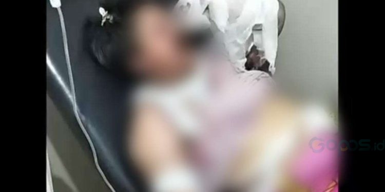 Korban Yusna Aminulla (43) saat di rawat RS Bumi Panua, Sabtu (19/04/2025) (Istimewa)